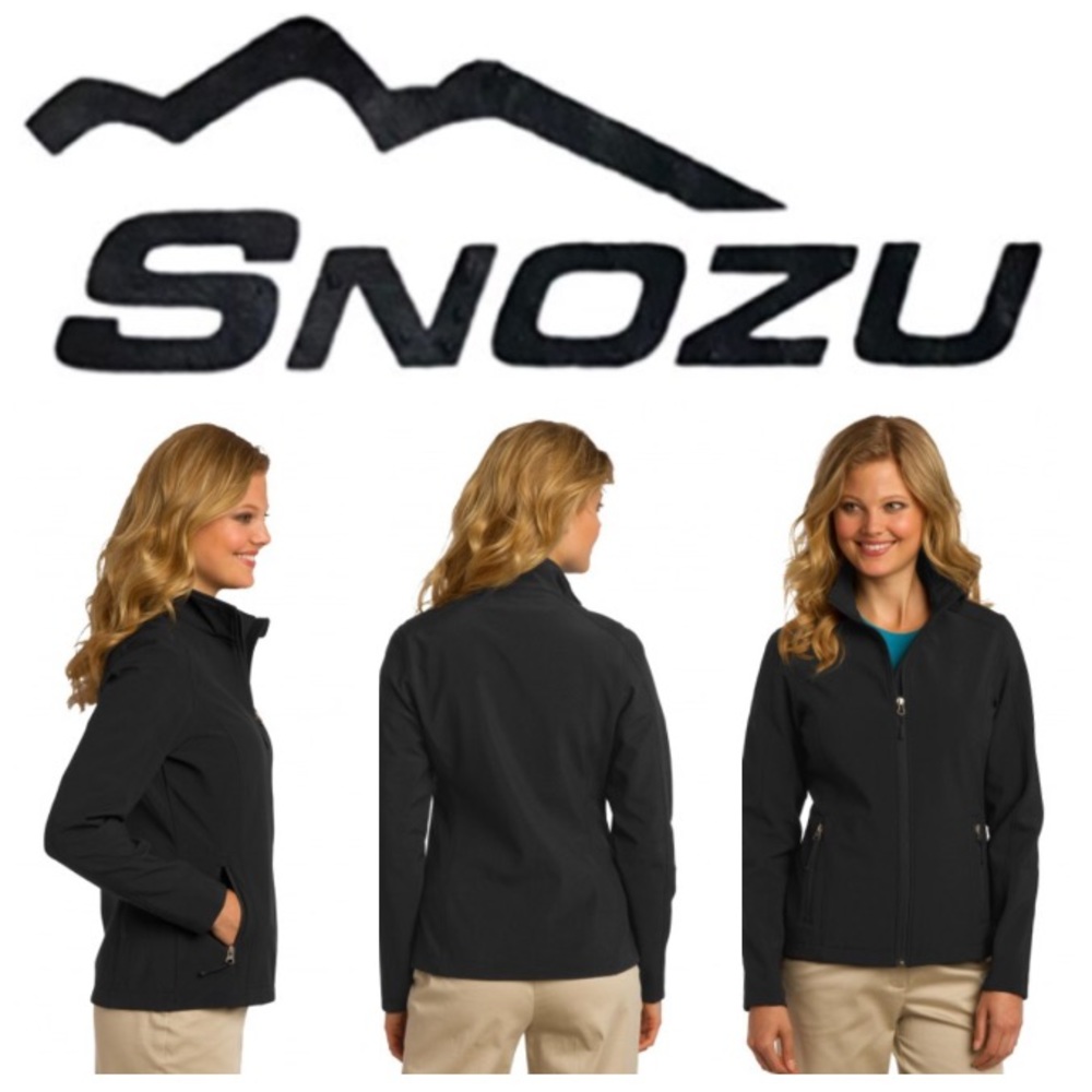 NEW!  Snozu performance soft shell jacket in black